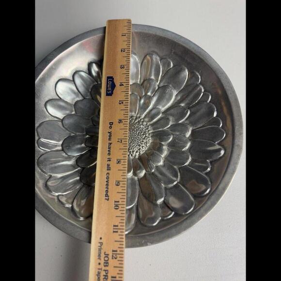 Vintage Mariposa Brilliante Cast Aluminum Serving Bowl Vintage 1995 Mexico - Picture 2 of 4